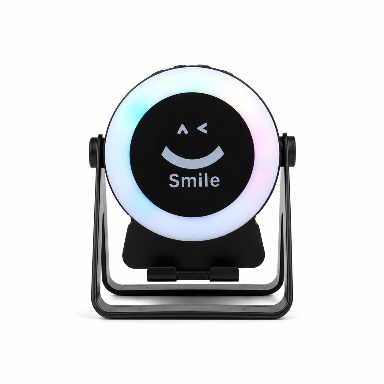 ZF18 2-in-1 Sensor Bluetooth Speaker &amp;amp; Foldable Mobile Holder – 360-Degree Rotating Phone Stand with RGB LED Light, Powerful Bass &amp;amp; Rechargeable Battery thumbnail