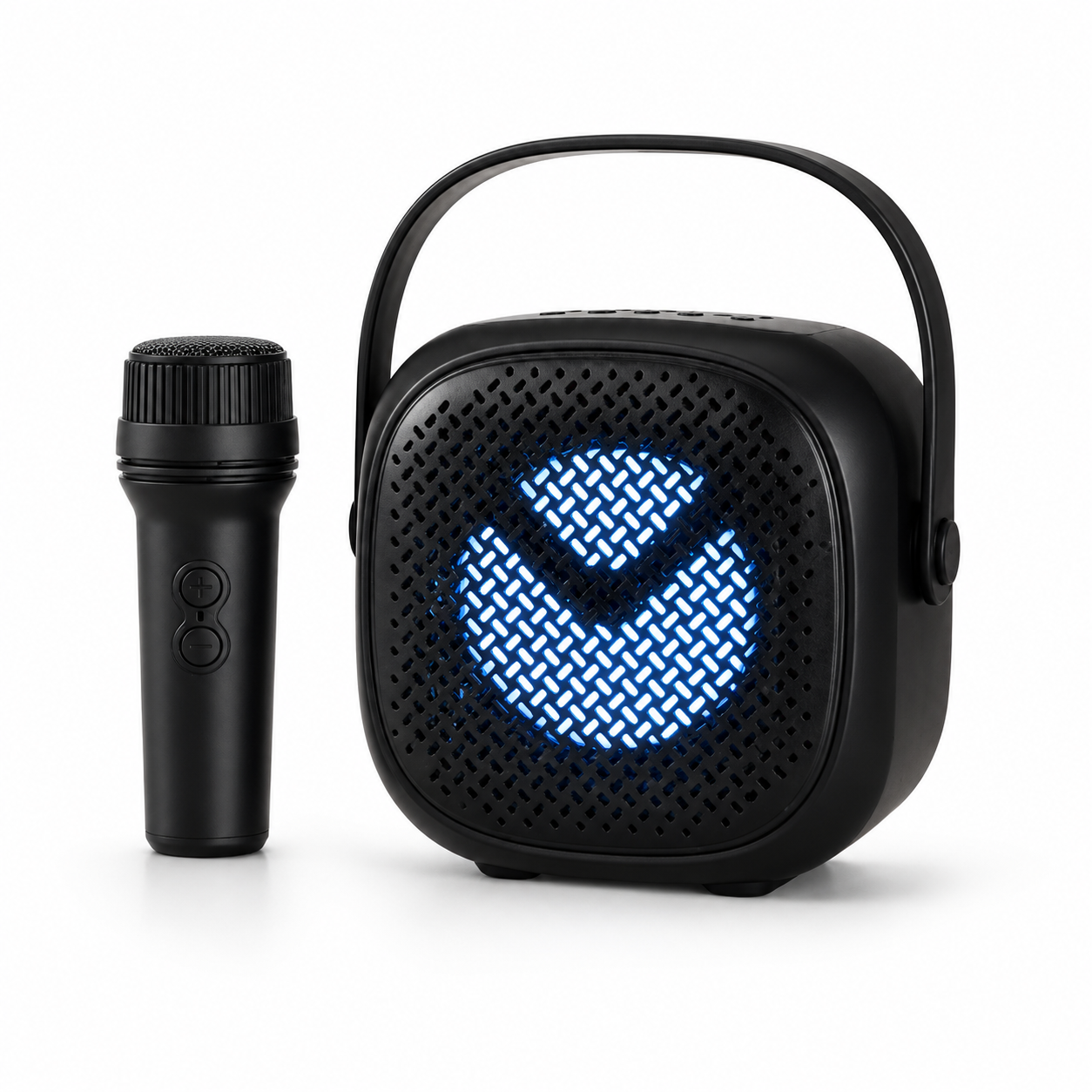 GREATNICE Portable Wireless Bluetooth Speaker with Mic – 3-Inch Big Sound Speaker, USB, SD Card, FM Radio &amp; Karaoke Support with Stylish Lighting thumbnail