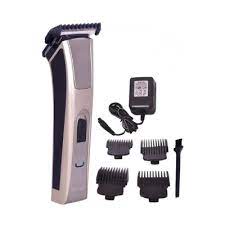 Kemei KM-5017 Professional Rechargeable Hair Clipper &amp; Beard Trimmer – Cordless Grooming Kit with Silver Pd Motor, Carbon Steel Blades &amp; 60-Min Run Time thumbnail