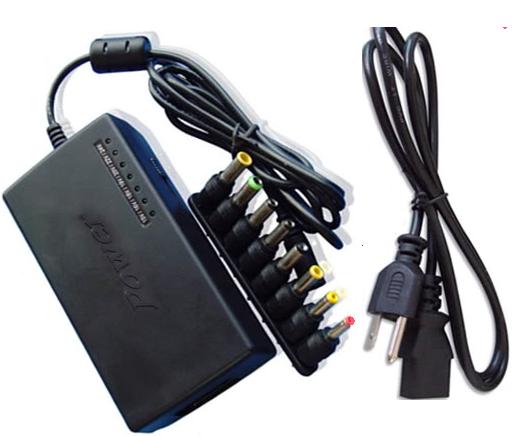 Universal Laptop Charger Multi-Port AC Adapter – 100V-240V Multi-Connector Power Supply with Durable &amp; Long-Lasting Design for All Laptops thumbnail