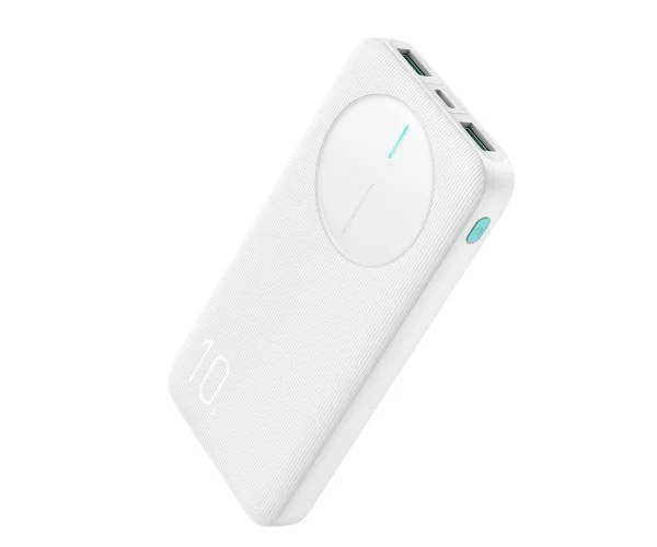 Joyroom JR-PBF12 10000mAh Power Bank – 2.4A Fast Charging Portable Charger with Triple Outputs, LED Indicators &amp; Fire-Resistant ABS Body thumbnail