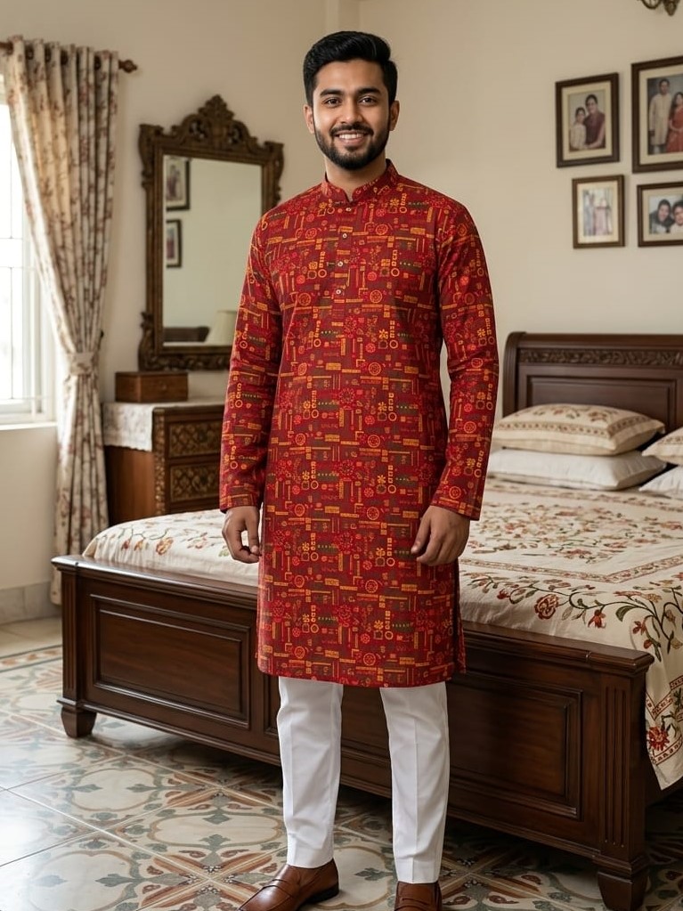 Skin Print Panjabi thumbnail