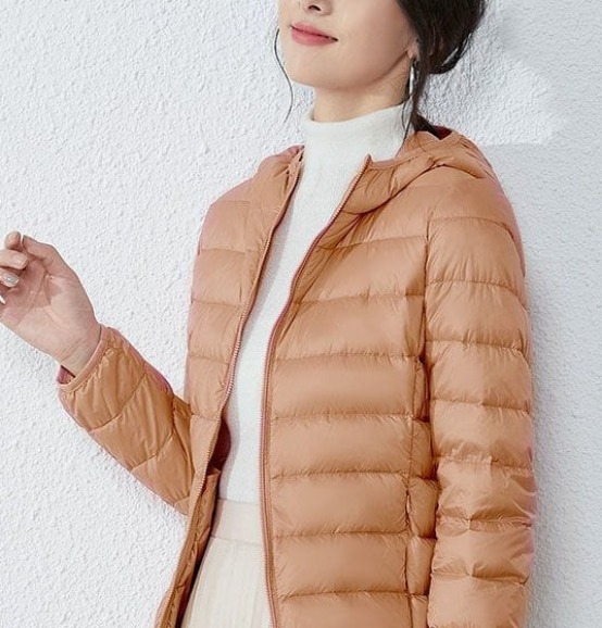 Womens Lightweight Hooded Puffer Jacket thumbnail